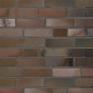 Клинкерный кирпич Roben ACCUM schmelz blau_braun 240х115х71 топленый сине-коричневый