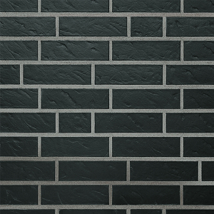 Клинкер Roben FARO schwarz-nuanciert geschiefert 240x115x71 черный с оттенком рифленая поверхность