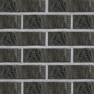 Клинкер Roben KROKO под крокодиловую кожу черный с оттенком