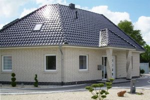 Керамический клинкер ISLAND perlweiss, небольшой частный дом