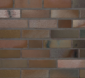 Клинкерный кирпич Roben ACCUM schmelz blau-braun в формате NF (240x115x71)