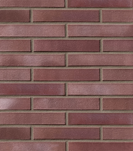 Клинкерный кирпич ADELAIDE burgund glatt в длинном формате LDF (290x90x52)