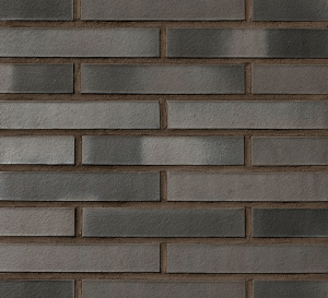 Клинкерный кирпич BRISBANE в формате LDF (290x115x52). Темный цвет швов.
