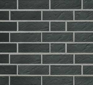 Клинкерный кирпич FARO schwarz-nuanciert geschiefert в формате NF (240x115x71)