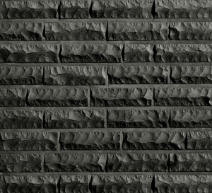 Клинкерный кирпич QUEBEC schwarz с боссированной поверхностью. Формат NF (240x115x71)