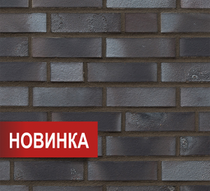 Новинка 2018 года. Клинкерный кирпич BRIGHTON kohle в формате NF (240x115x71)