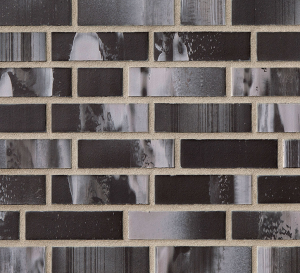 Клинкерный кирпич LYON schwarz в формате NF (240x115x71)