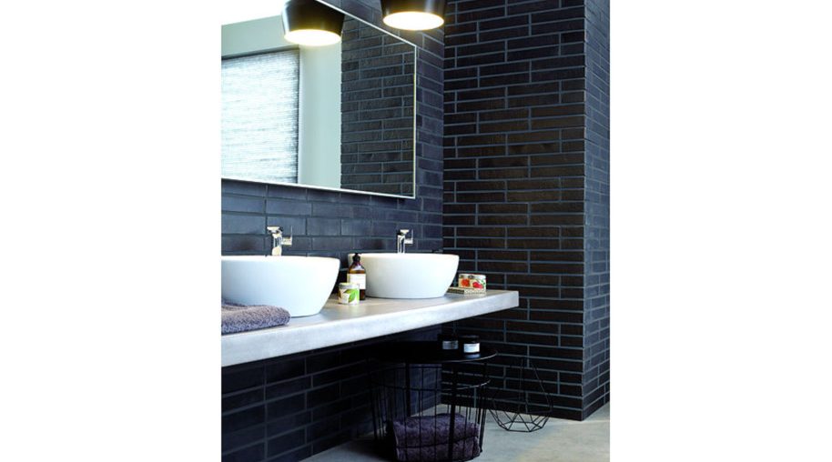 Плитка  Sidney в интерьере спальни с ванной